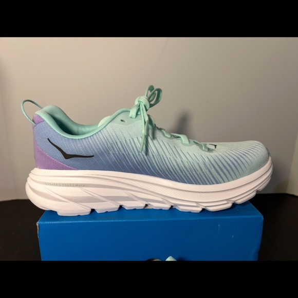 Hoka One One Rincon 3 Running Shoes Sneakers Sunlit Ocean/Airy Blue Womens 7B - Picture 3 of 15
